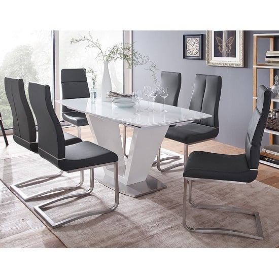 Ilko LanaI Nizza Nuri MCA - 5 Reasons To Buy White Lacquer Extendable Dining Table Bristol