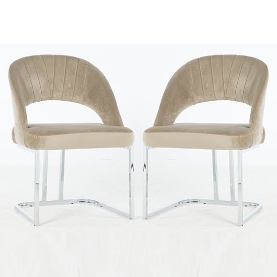 Isleworth Mink Velvet Dining Chairs In Pair_1