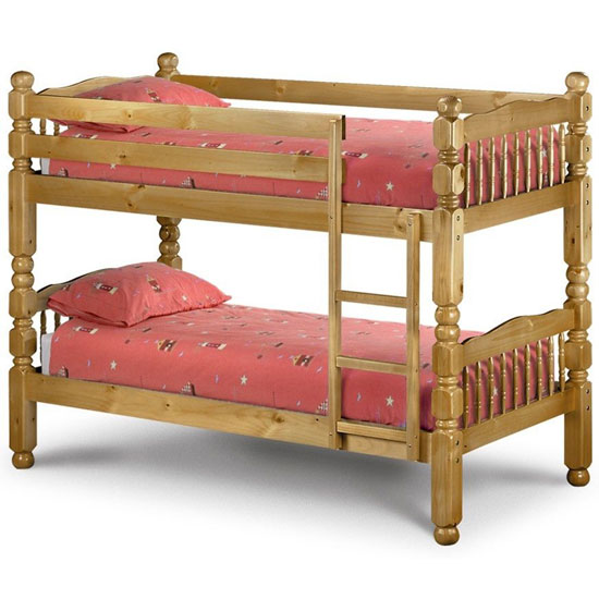 Photo of Ceara children bunk bed in antique lacquered finish