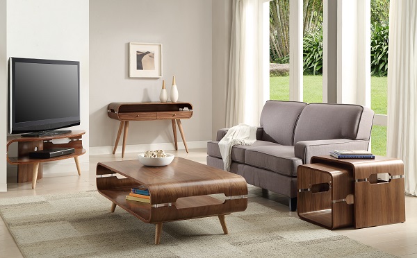 Marin Corner Wooden TV Stand In Walnut With Spindle Shape Legs_4