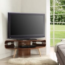 JF701 Large Corner TV Stand 1 - How To Successfully Furnish A Room With Wooden Corner TV Stands