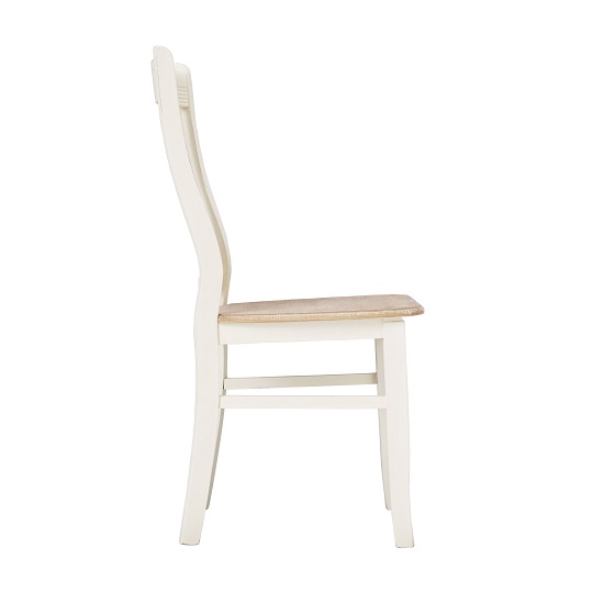 Jedburgh Dining Chair In Distressed Effect Seat in A Pair_2