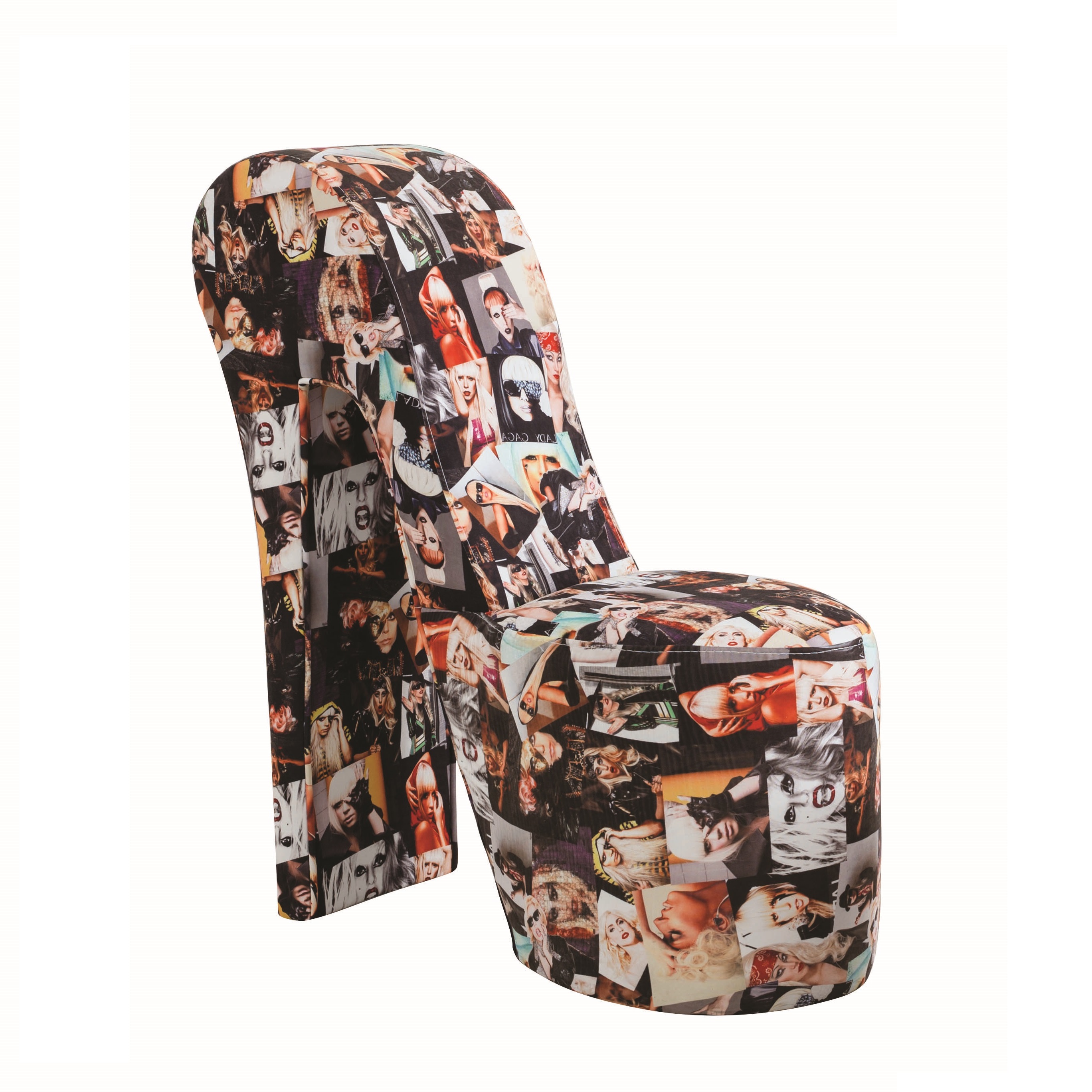 Stiletto Lady Gaga Print Novelty Chair