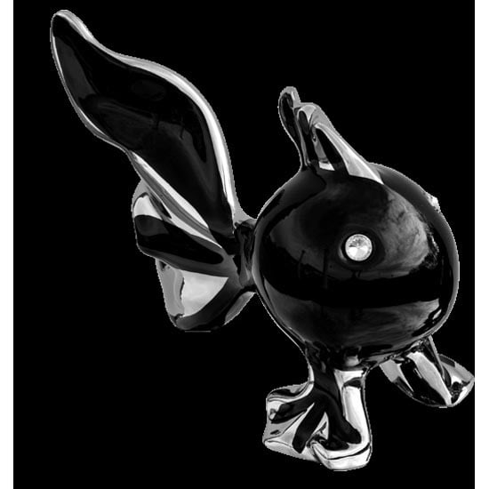 Product photograph of Large Puffa Fish In Black from Furniture in Fashion