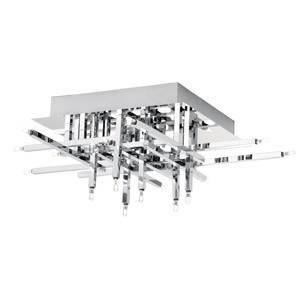 Lattice Ceiling Light In Chrome