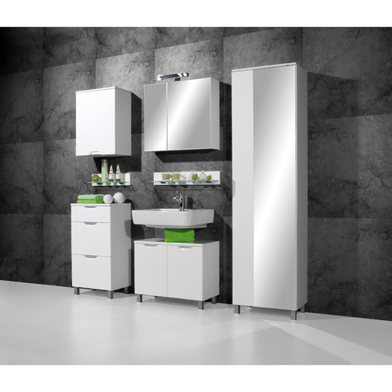Liquid White Bathroom Furniture Set 12240 In Liquid White Bathroom Furniture Set
