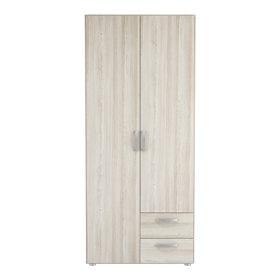 Lola Wardrobe In Shannon Oak With 2 Doors And 2 Drawers_2