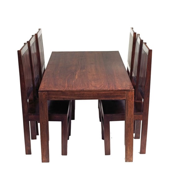 Photo of Mango dining set with 6 high back chairs