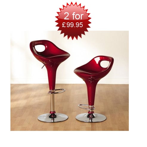 MIAMI BAR CHAIR RED - Quality Stools, Luxury Seating That Gets Better with Age