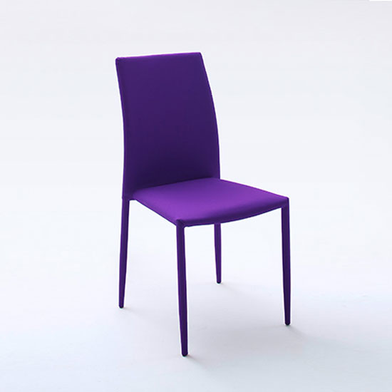 Mila Upholstered Violet Dining Chair Furniture in Fashion