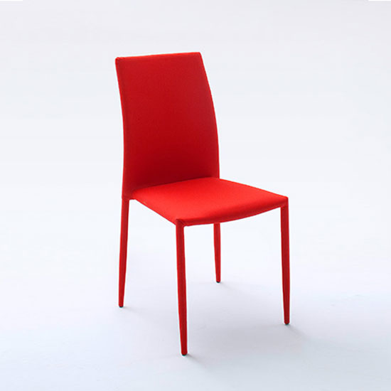 Mila Upholstered Red Dining Chair 21841 Furniture in