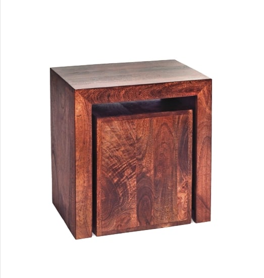 Read more about Mango wood cubed nest of 2 tables