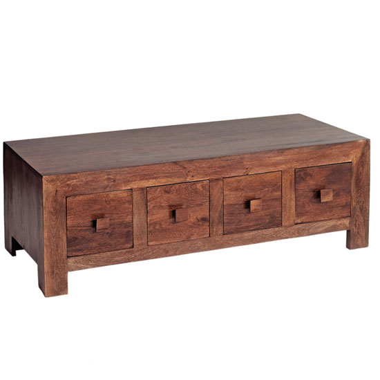 Mango Wood 8 Drawer Coffee Table Furniture in Fashion