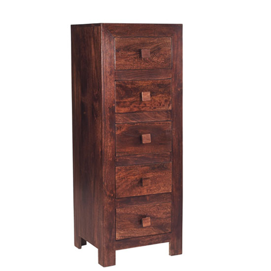 Mango Wood 5 Drawer Chest Furniture in Fashion