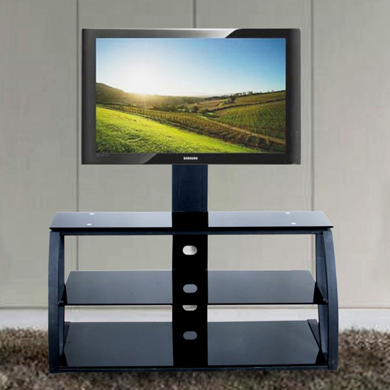 Marin TV Unit - 5 Reasons To Buy Black Glass TV Stand With Mount