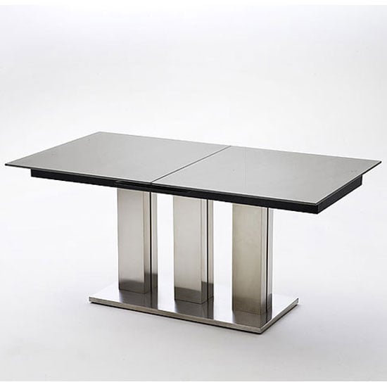 Massimo Black Extending Glass Dining Table 180 to 220 cm