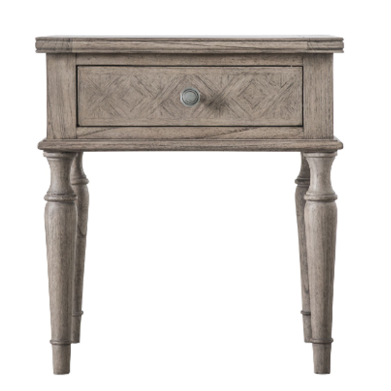 Mestiza Wooden Side Table Rectangular With 1 Drawer In Natural