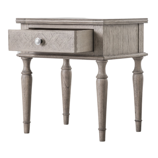 Mestiza Wooden Side Table Rectangular With 1 Drawer In Natural