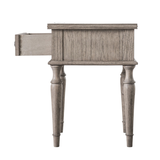 Mestiza Wooden Side Table Rectangular With 1 Drawer In Natural