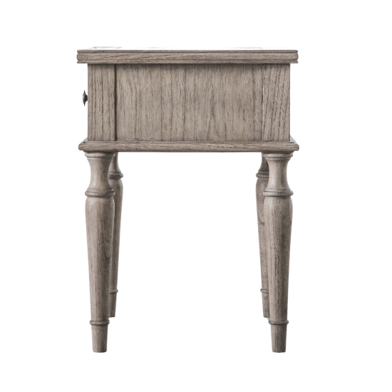 Mestiza Wooden Side Table Rectangular With 1 Drawer In Natural