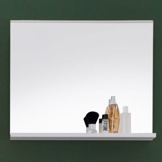 Photo of Mezzo wall mirror in matt white