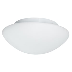 Mankato Modern Opal Glass Small Bathroom Ceiling Light In White
