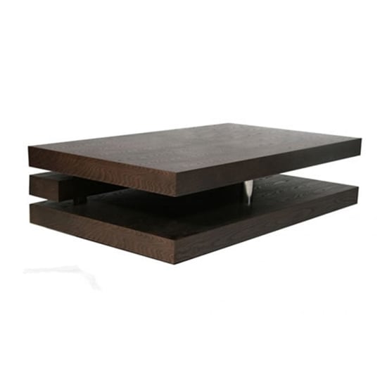 Modern Rectangular Coffee Table In Dark Elm_2