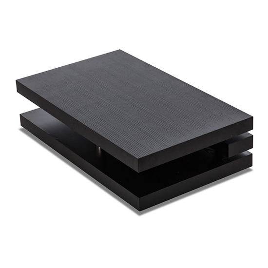 Modern Rectangular Coffee Table In Dark Elm_3