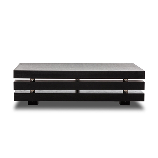 Modern Rectangular Coffee Table In Dark Elm_4