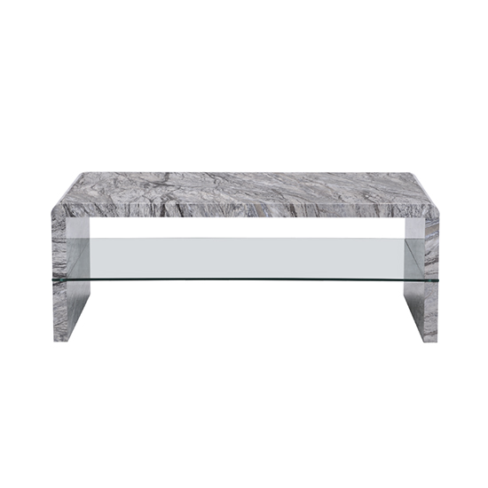 Momo High Gloss Coffee Table In Melange Marble Effect_5