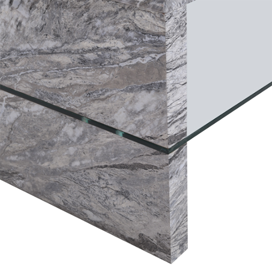 Momo High Gloss Coffee Table In Melange Marble Effect_7