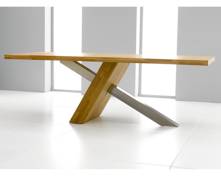 Antonio 195cm Solid Oak Dining Table Only Antonio 195cm Solid Oak Dining Table Only