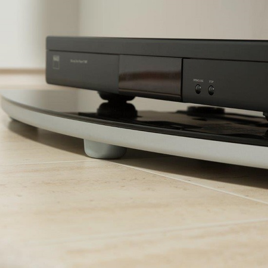 Maryland Cantilever Plasma TV Stand With 2 Shelves_4