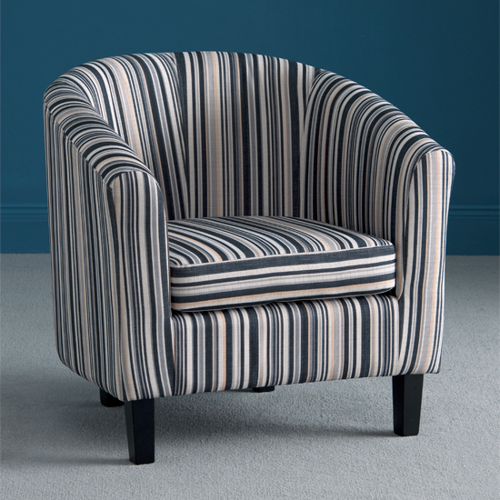 Oxford Stripe Fabric Tub Chair Oxf06 18579 Furniture In Oxford Stripe Fabric Tub Chair