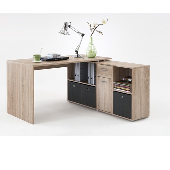 Oak Corner Computer Desk 353 001 - L-shaped Computer Desk Ideas For Various Interiors