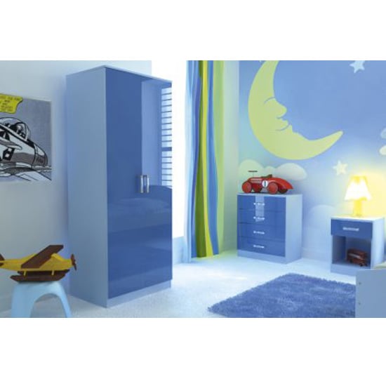 Ottawa 2 Tones 3 Piece Blue High Gloss Bedroom Set - What to look For When Buying White Youth Bedroom Furniture