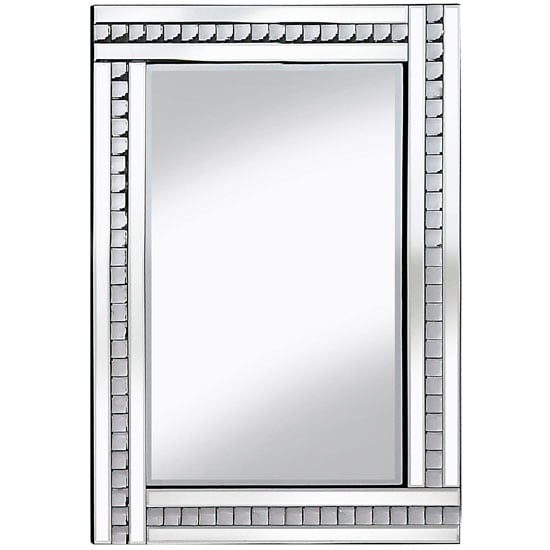 Product photograph of Daisy Wall Mirror In Silver And Decorated With Acrylic Crystals from Furniture in Fashion