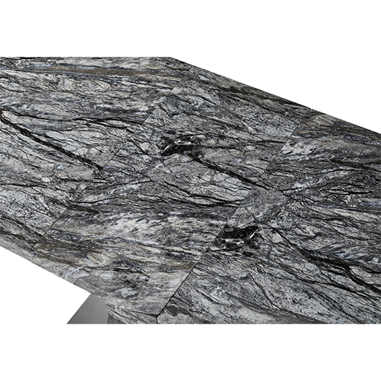 Parini Small Extending Dining Table In Melange Marble Effect