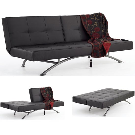 Pavia Black sofa bed1 - Foldable Furniture &amp; 10 Of The Best Ways To Save Space