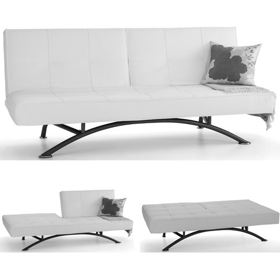 Pavia white sofa bed - Completely Comfortable Interior Design Ideas for Mobile Homes