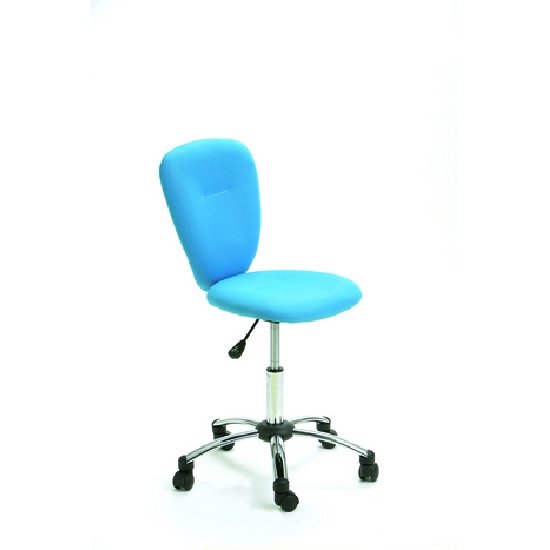 Product photograph of Pezzi Office Children Swivel Chair In Blue from Furniture in Fashion