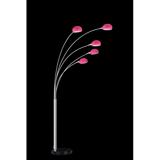 Arched Floor Lamp Pink