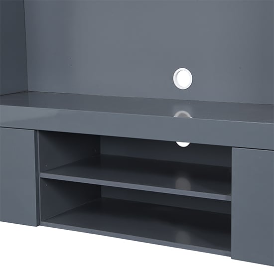 Roma Entertainment Unit Grey With High Gloss Fronts And LED_13