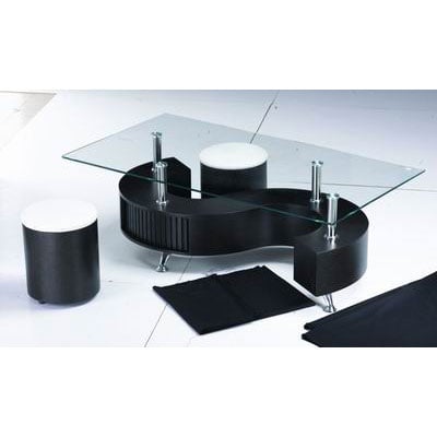 S BLACK BLACK coffee table - What Furniture To Put In Bay Window: 5 Suggestions