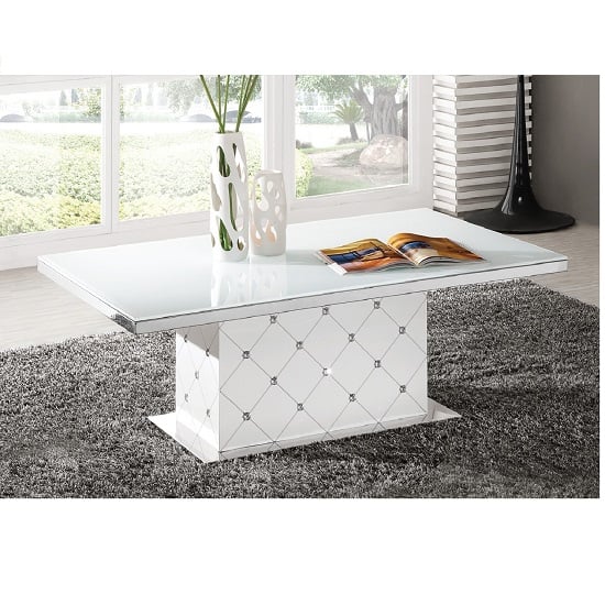 STM 712wt diamante white coffee table - 10 Surprising Facts About Contemporary Glass Coffee Tables