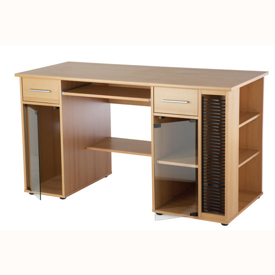 Read more about Butler computer work station in beech effect