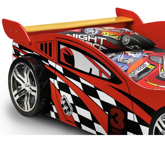 Alfred Kids Racing Car Bed In High Gloss Red Sale