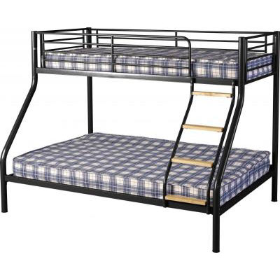 black triple bunk bed