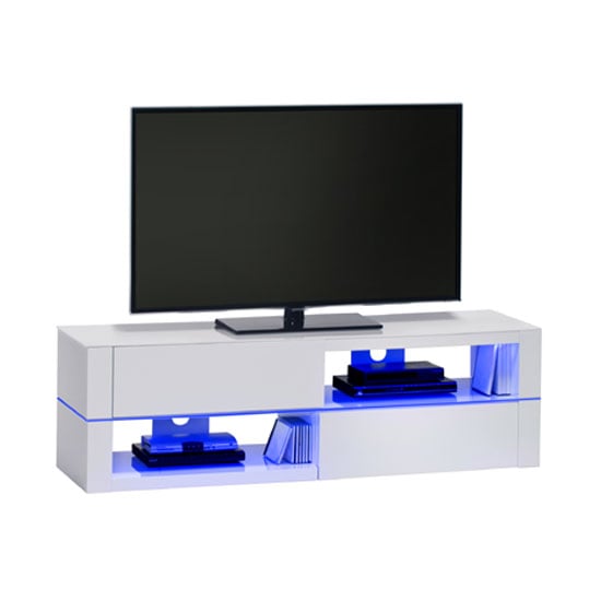 Jimmy White High Gloss Lcd Tv Stand With Led Light And Drawers Jimmy White High Gloss Lcd Tv Stand With Led Light And Drawers