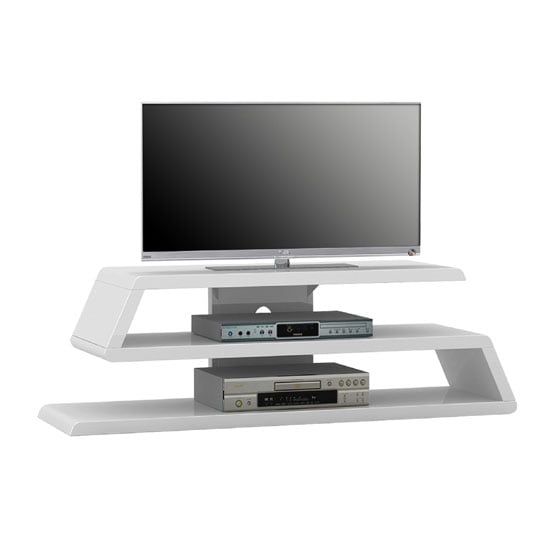 TV RACK 1629 WHITE Gloss MA - How To Choose Great Wooden Television Stands And Make Them Work In Any Room